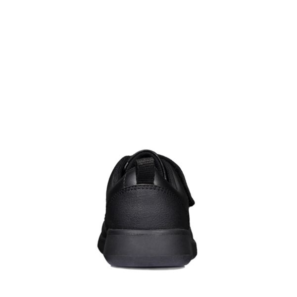 Clarks Girls Scape Sky Youth School Shoes Black | CA-9754801